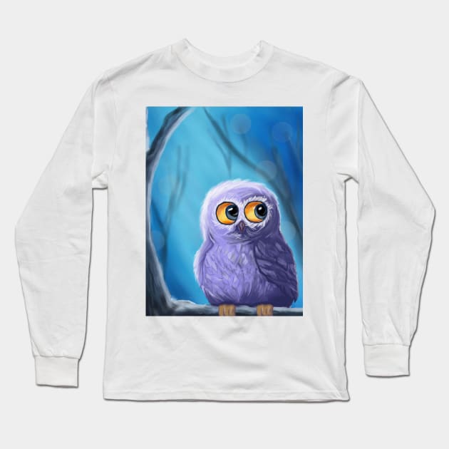 Owl Long Sleeve T-Shirt by Dmytro